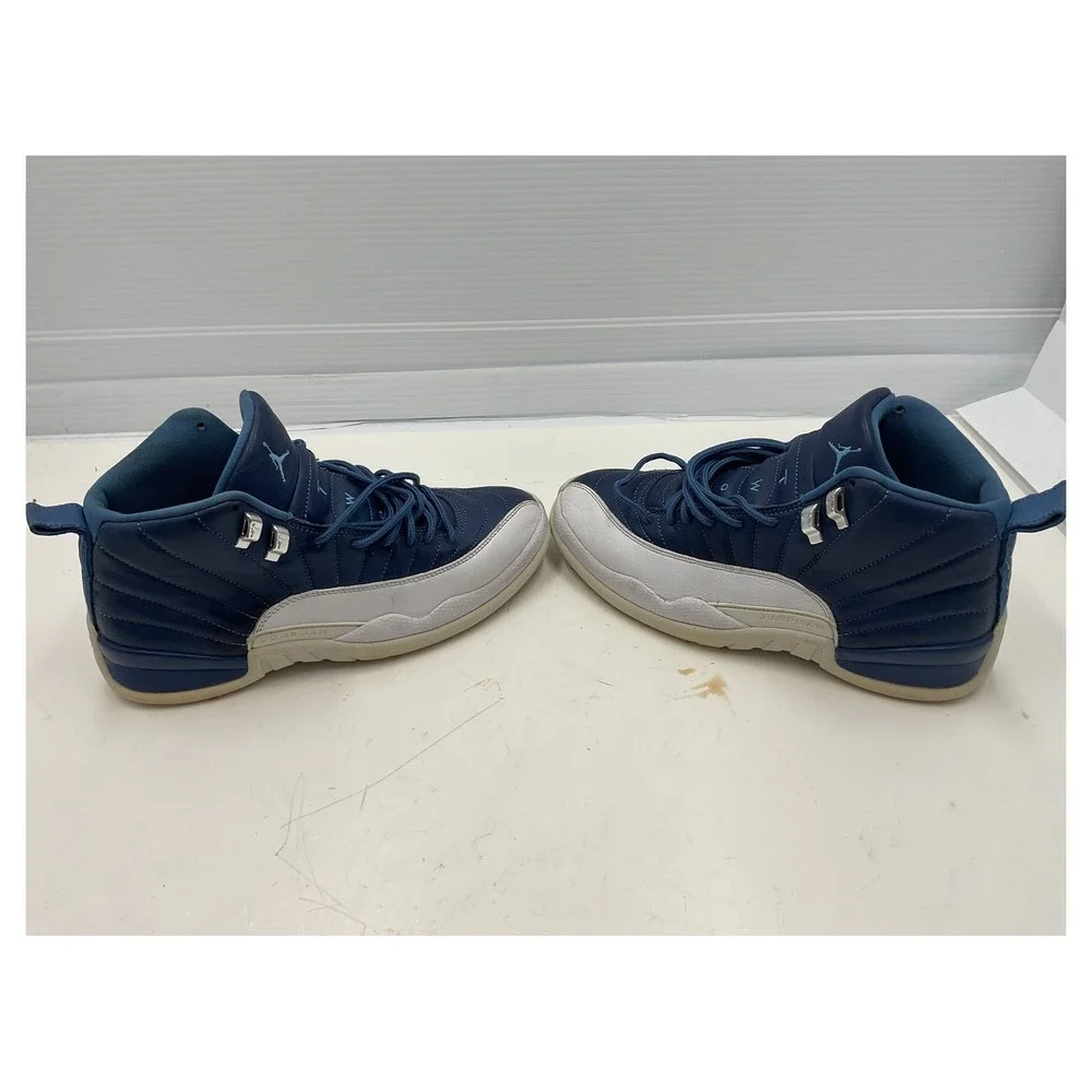 Nike Air Jordan‎ 12 Retro Indigo Stone Blue White Men's Size 8.5